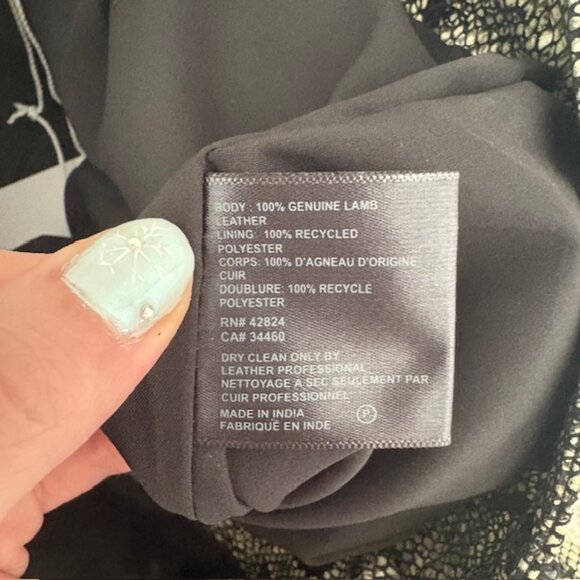 NWT Veda Reformation 100% leather snake print pants - Picture 4 of 5